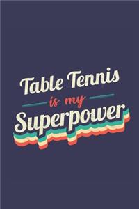 Table Tennis Is My Superpower