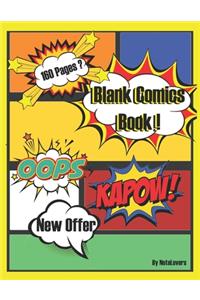 DRAW YOUR OWN COMIC BOOK for Kids and Adults: Blank Comics Storyboard Notebook