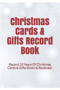 Christmas Cards & Gifts Record Book