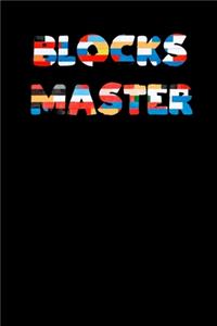Block Master Block letters Notebook for kids universal size A5 (6 x 9 in) 110 Lined lines Pages Journal for gift