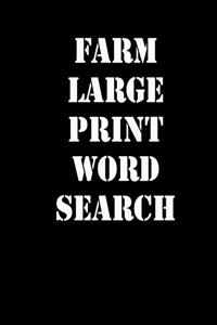 farm large print word search