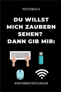 Notizbuch Willst Du Mich Zaubern Sehen? Dann Gib Mir