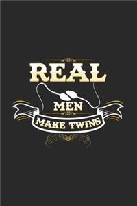 Real men make twins: 6x9 Twins - grid - squared paper - notebook - notes