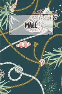 Malé: Ruled Travel Diary Notebook or Journey Journal - Lined Trip Pocketbook for Men and Women with Lines