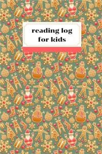Reading log for kids 6 x 9