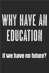 Why Have An Education If We Have No Future?
