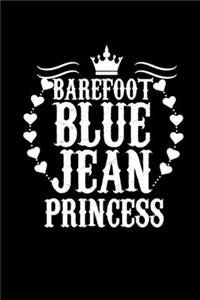 Barefoot blue jean princess