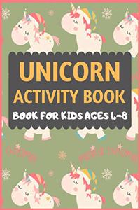 Unicorn Activity Book For kids Ages 4-8