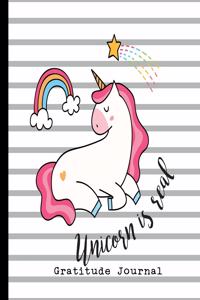 Unicorn Real Gratitude Journal