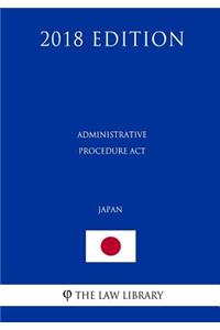 Administrative Procedure Act (Japan) (2018 Edition)