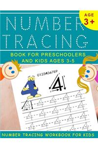 Number Tracing Book for Preschoolers and Kids Ages 3-5