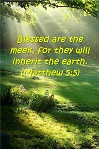 2019 Weekly Planner Bible Verse Beatitudes Blessed Meek Inherit Earth Matthew