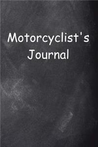 Motorcyclist's Journal Chalkboard Design