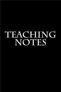 Teaching Notes