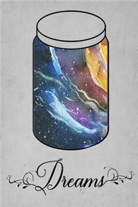 Dream Journal - Rainbow Watercolor Dream Jar (Grey)
