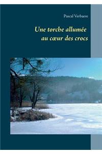 torche allumée au coeur des crocs