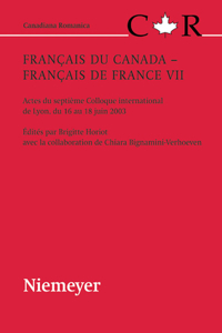 Français du Canada - Français de France VII