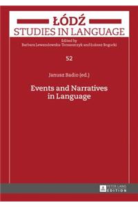 Events and Narratives in Language