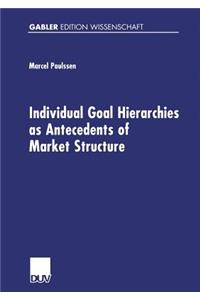 Individual Goal Hierarchies as Antecedents of Market Structures