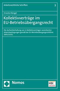 Kollektivvertrage Im Eu-Betriebsubergangsrecht
