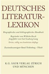 Deutsches Literatur-Lexikon, Band 22, Tecklenburg-Tilisch