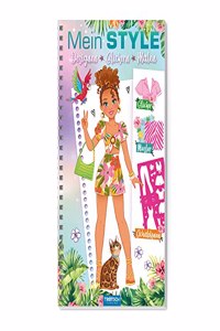 Trotsch Malbuch mit Schablonen und Stickern Mein Style Holiday: Malbuch Beschaftigungsbuch Ausmalbuch Stickerbuch