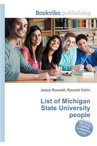 List of Michigan State University People