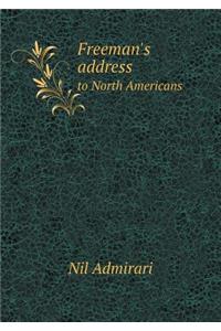 Freeman's Address to North Americans