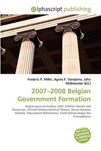 2007-2008 Belgian Government Formation