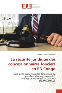 sécurité juridique des concessionnaires fonciers en RD Congo