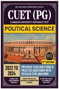 CUET PG Political Science Book 2024 | Previous Year Question Papers with Detailed Explanation from 2022 to 2024 | Best PYQ Book for CUET PG & MA Political Science Exam.