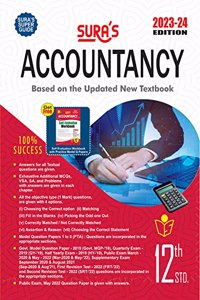 SURA`S 12th Standard Accountancy Guide in English Medium 2023-24 Edition