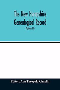 New Hampshire genealogical record