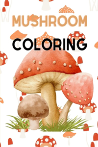 Mushroom Coloring Pages for Adults