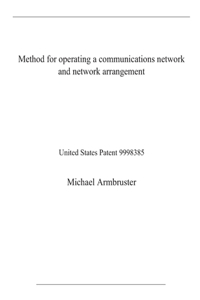 Method for operating a communications network and network arrangement