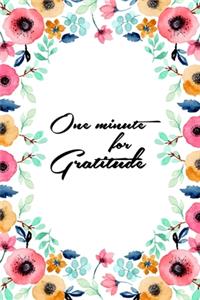 One minute for Gratitude