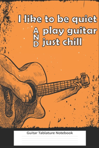 I Like Play Guitar tab Notebook - Book Music Journal for Guitar Music Notes