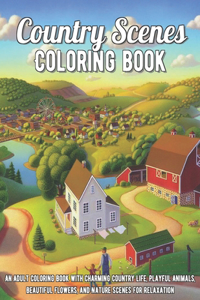 Country Scenes Coloring Book
