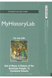 NEW MyLab History -- Standalone Access Card -- for Out of Many