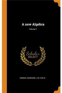A New Algebra; Volume 1