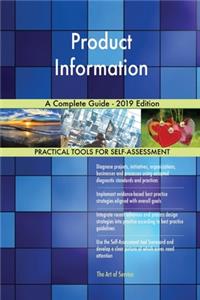 Product Information A Complete Guide - 2019 Edition