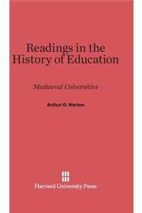 Readings in the History of Education