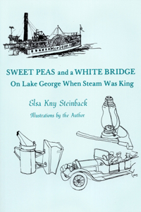 Sweet Peas And A White Bridge