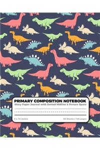 Primary Composition Notebook Story Paper Journal Dotted Midline and Picture Space