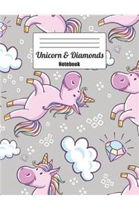 Unicorn & Diamonds Notebook