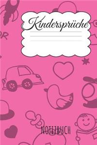 Kindersprüche Notizbuch
