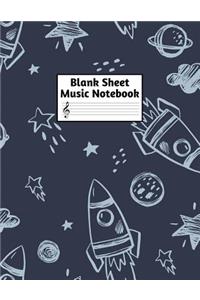 Blank Sheet Music Notebook