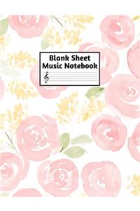 Blank Sheet Music Notebook