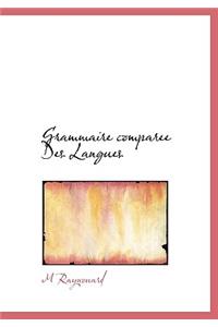 Grammaire Comparee Des Langues