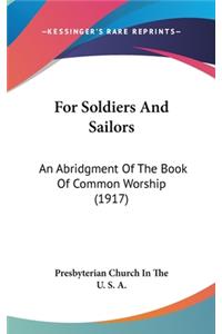 For Soldiers and Sailors